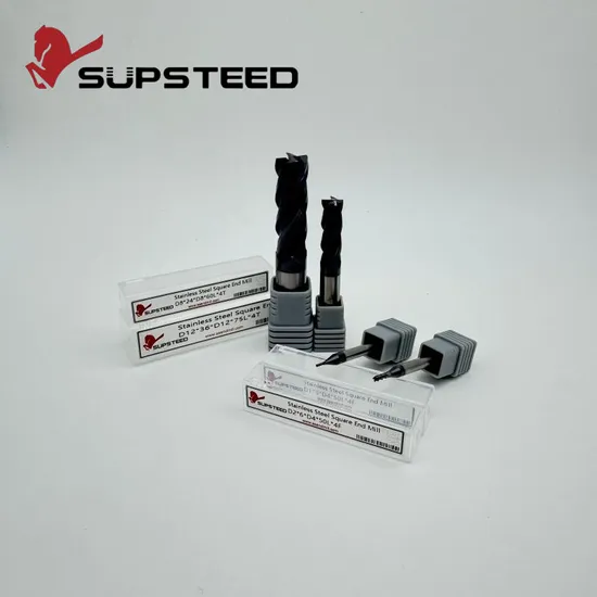 HSS Stainless Steel CNC Machine Solid Tungsten Steel Carbide Milling Cutter CNC Tool Straight End Mill